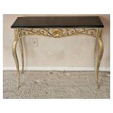 Bombay Company Slate Surface Console Table with Art Nouveau Frame
