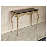 Bombay Company Slate Surface Console Table with Art Nouveau Frame