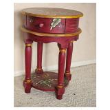 Charming Chic Floral Painted Side Table