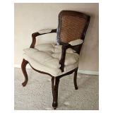 Vintage Provincial Cane Back Parlor Chair