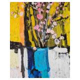 Cubist Original Oil Painting Singed Inez Abrahamson