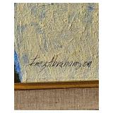 Cubist Original Oil Painting Singed Inez Abrahamson