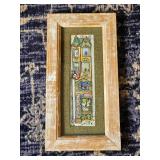 Framed Row House Collage Art