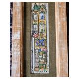 Framed Row House Collage Art