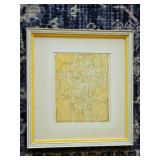 Framed Abstract Fabric Dip Signed by Artist