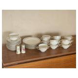 Vintage L Bernardaud Co Limoger China Pink Rose Pattern