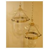 Hanging Bell Form Candle Lanterns