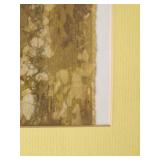 Framed Abstract Fabric Dip Signed by Artist