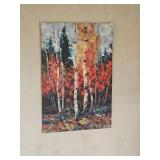 Printed Birch Grove Décor Art