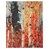 Printed Birch Grove Décor Art