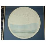 James J Connely Embossed Tree Landscape