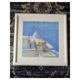 Santorini Architectural Print Singed by Artist