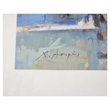 Santorini Architectural Print Singed by Artist
