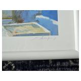 Santorini Architectural Print Singed by Artist