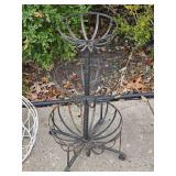 Wrought Iron Wire Planter Group