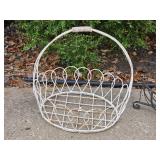 Wrought Iron Wire Planter Group