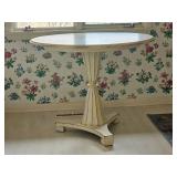 Fluted Pedestal Base Round Kitchenette Table
