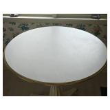 Fluted Pedestal Base Round Kitchenette Table