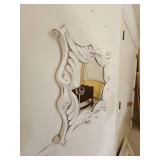 White Regency Style Décor Mirror