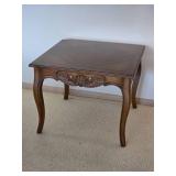 Vintage Henredon Country French Regency Carved Accent Table