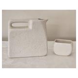 Unique Mid-Century Modern Minimalist Studio Art Ceramic Cream & Sugar