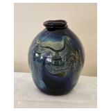 *SIGNED* Studio Art Glass Vase - Sarah Cooper