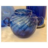 Brilliant Vintage Cobalt Decor Glass Collection - (5) - B