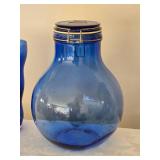 Brilliant Vintage Cobalt Decor Glass Collection - (5) - B