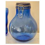 Brilliant Vintage Cobalt Decor Glass Collection - (5) - B
