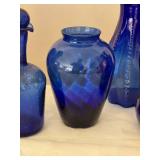 Brilliant Vintage Cobalt Decor Glass Collection - (10) - A