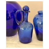 Brilliant Vintage Cobalt Decor Glass Collection - (10) - A