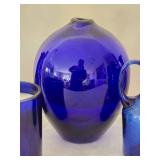 Brilliant Vintage Cobalt Decor Glass Collection - (10) - A