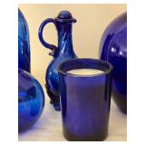 Brilliant Vintage Cobalt Decor Glass Collection - (10) - A
