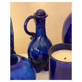 Brilliant Vintage Cobalt Decor Glass Collection - (10) - A