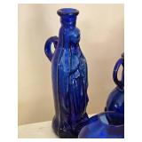 Brilliant Vintage Cobalt Decor Glass Collection - (10) - A