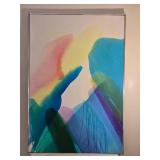 Original Fine Art Modern Abstract Expressionist Acrylic Painting - B. Leibowitz - Styled After Paul Jenkins