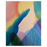 Original Fine Art Modern Abstract Expressionist Acrylic Painting - B. Leibowitz - Styled After Paul Jenkins