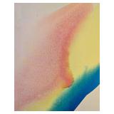 Original Fine Art Modern Abstract Expressionist Acrylic Painting - B. Leibowitz - Styled After Paul Jenkins