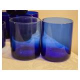 Classic Vintage MCM Cobalt Glass Tumbler Collection - Several Styles - (22)
