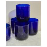 Classic Vintage MCM Cobalt Glass Tumbler Collection - Several Styles - (22)