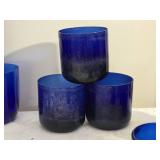 Classic Vintage MCM Cobalt Glass Tumbler Collection - Several Styles - (22)
