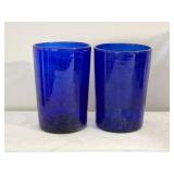 Classic Vintage MCM Cobalt Glass Tumbler Collection - Several Styles - (22)