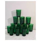 Vintage Anchor Hocking Sandwich Pattern Glassware Collection - (15)