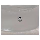 Vintage Pukeburg Swedish Studio Art Glass Vase - Sailboat