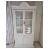 Elegant White Dining Room Display Cabinet by Keller