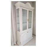 Elegant White Dining Room Display Cabinet by Keller