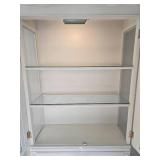 Elegant White Dining Room Display Cabinet by Keller