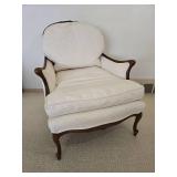 Classic Vintage Carved Bergere Armchair