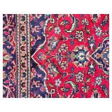 Brilliant Vintage Hand Knotted Wool Kashan Persian Area Rug