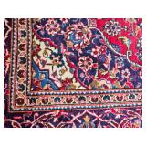 Brilliant Vintage Hand Knotted Wool Kashan Persian Area Rug